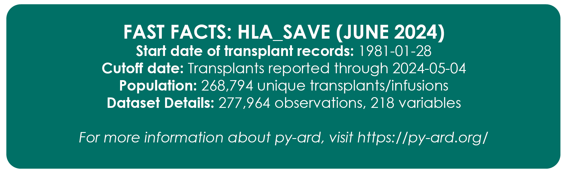 Fast Facts: HLA_SAVE