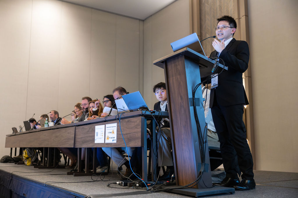 Investigators present study proposals during a Working Committee meeting
